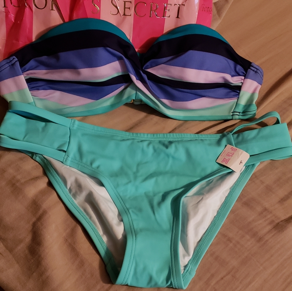 Victoria Secret Pink Collection Swim Biniki Set NW